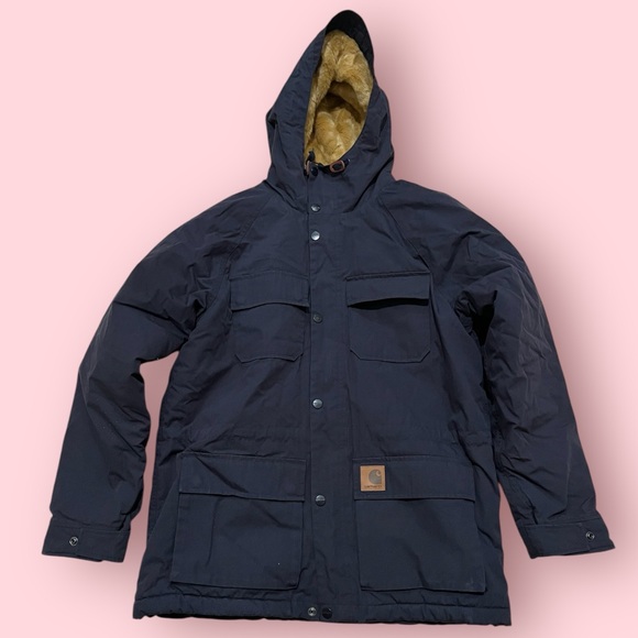 Carhartt WIP Men’s Mentley Military Jacket (Navy Blue)